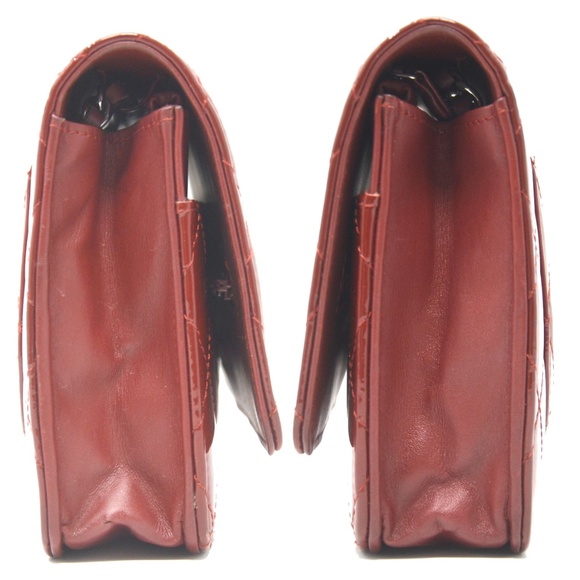 Chanel Wallet on Chain Patent Woc Red Clutch - Picture 4 of 8